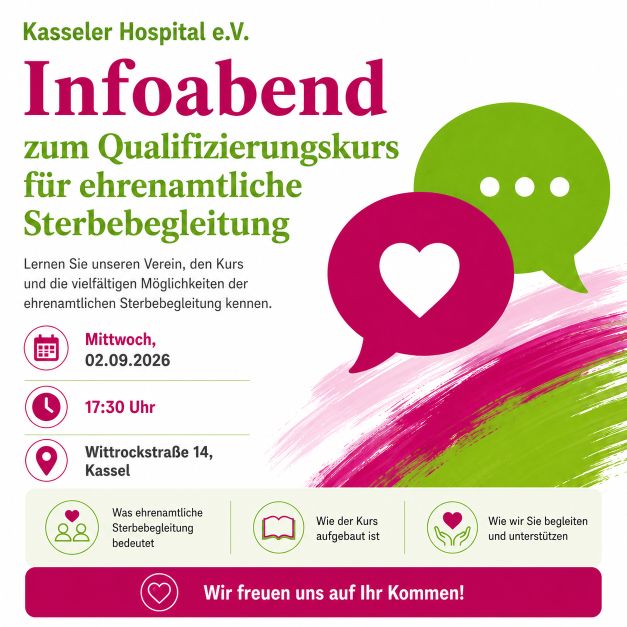 Infoabend zum Qualifizierungskurs für ehrenamtliche Sterbebegleitung